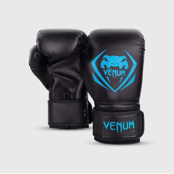 Venum Black and Blue Boxing Gloves - Picture 2 of 7